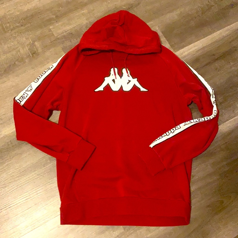 Large red kappa hoodie